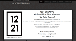 Desktop Screenshot of 1221creative.com