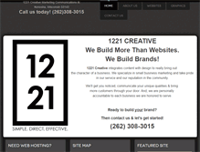 Tablet Screenshot of 1221creative.com